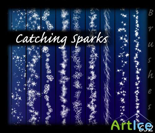 Brushes for Photoshop - Catching Sparks