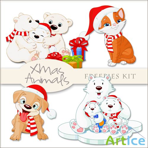 Scrap-kit - Xmas Animals