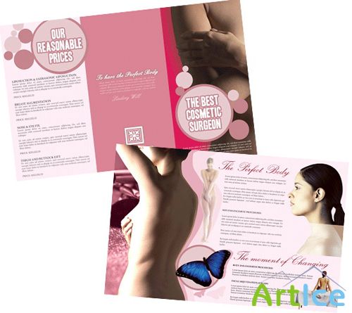 Templates for Design - Cosmetic Surgery Brochure 11 x 8.5 BoxedArt