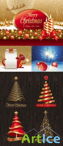 Christmas and New Year Vector 8