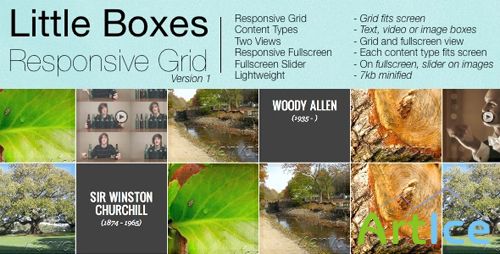 CodeCanyon - Little Boxes Responsive Grid - Rip