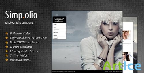 ThemeForest - Simpolio - Fullscreen Portfolio & Blog HTML Theme - Rip