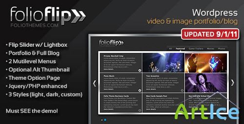 ThemeForest - WP FolioFlip v1.4