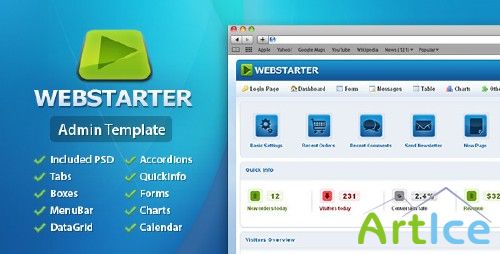 ThemeForest - WebStarter Admin Template - Rip