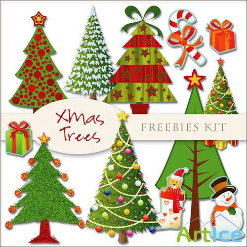 Scrap-kit - Xmas Trees