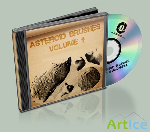 Brushes pack - Asteroids Vol 1