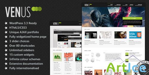 ThemeForest - Venus: Business & Portfolio WordPress Theme