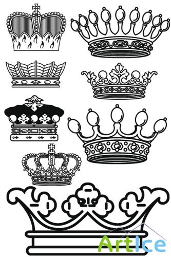 Crowns Brushes set