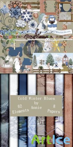 Scrap-set - Cold Winter Blues