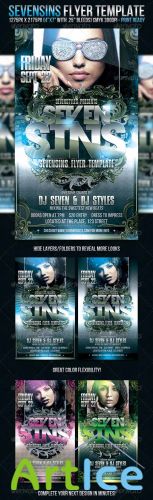 Sevensins Flyer Template - GraphicRiver