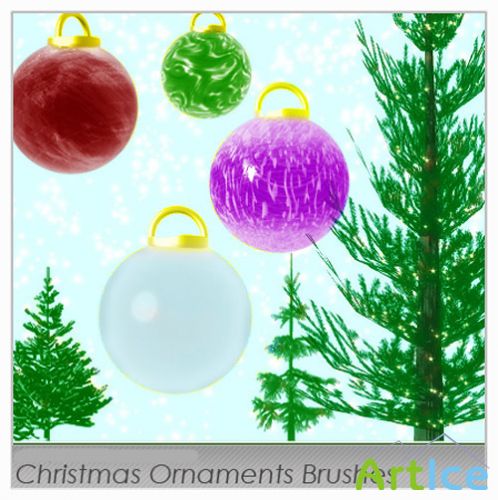 Christmas Brushes set for Photoshop