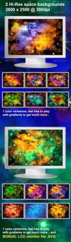 Hi-Res Space Backgrounds - Graphicriver