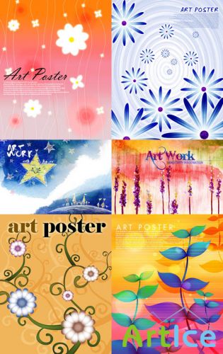 PSD Flower backgrounds 2011 pack 19