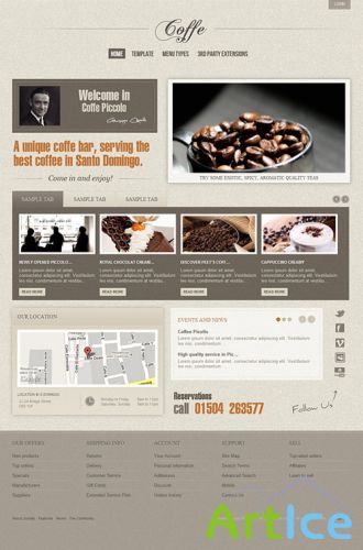 Gavick - Coffe v2.5.1 For Joomla 1.7-Retail