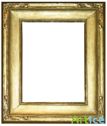 Gold photo Frame PSD File