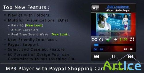 ActiveDen - MP3 Player with PayPal Support (Incl FLA) - Rip