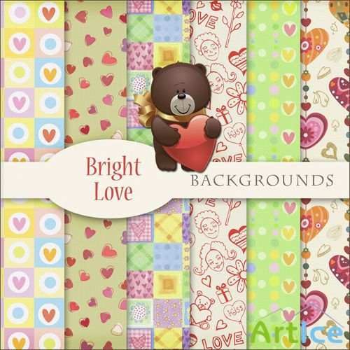 Bright Love Backgrounds