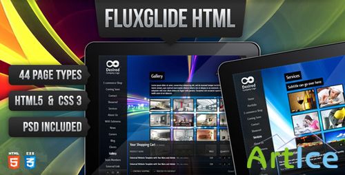 ThemeForest - Fluxglide Complete HTML5 Website Template - Rip