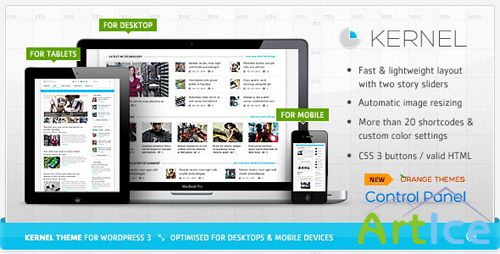 ThemeForest - Kernel - Premium WordPress Blog & Magazine Theme v1.0.4v For WP 3.x