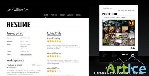 ThemeForest - Careera Next - Resume, Portfolio HTML Template