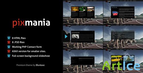 ThemeForest - Pixmania - Portfolio for the creative - Rip