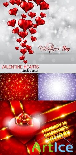 Valentine cards & backgrounds