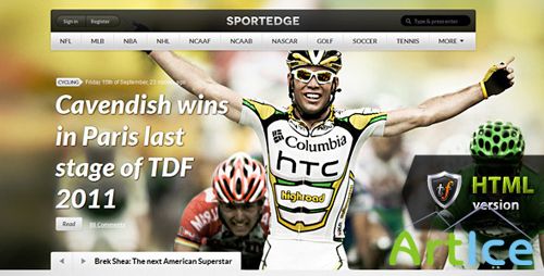 ThemeForest - SportEdge - Football, Soccer & Sport HTML Theme