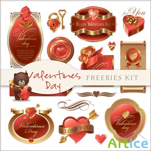 Scrap-kit - Valentines Day Labels