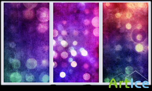 Grungy Abstract Bokeh Textures for Photoshop