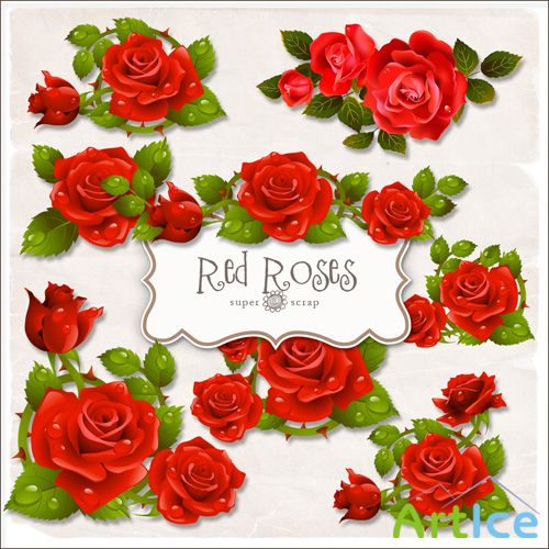 Scrap-kit - Red Roses