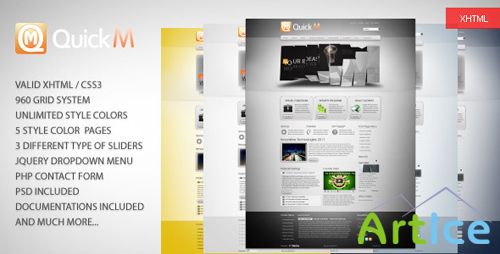 ThemeForest - QuickM HTML Template - Rip