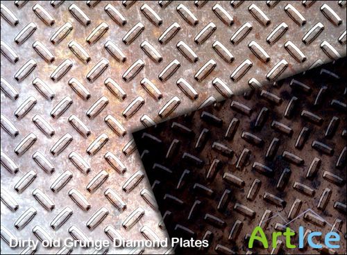 Grunge Diamond Plate for Photoshop