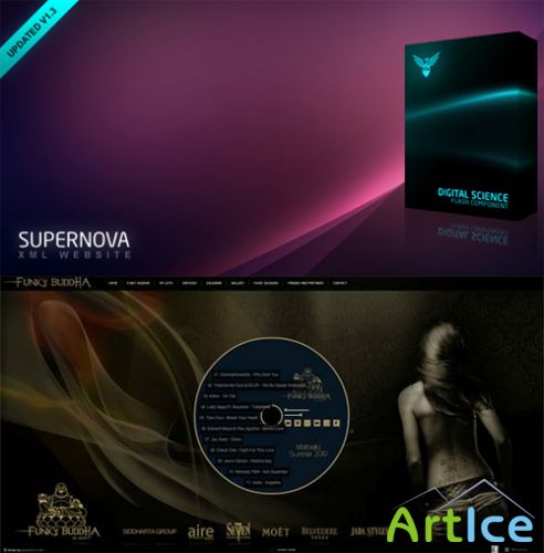 ActiveDen - Supernova XML Website 1.3 & Customized Version