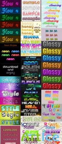 Cool Text layer styles for Photoshop pack 16