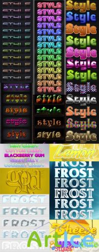 Cool Text layer styles for Photoshop pack 15