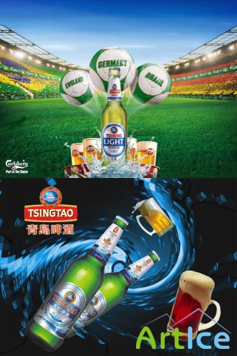 PSD for Photoshop - Beer