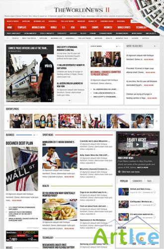 Gavick - The World News II v2.5j For Joomla 1.7 - Retail