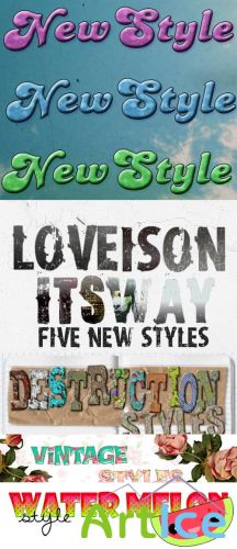 Cool Text styles for Photoshop pack 25