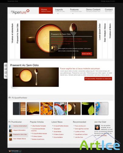 Pure-Joomla - Aperture Joomla Template - J1.7