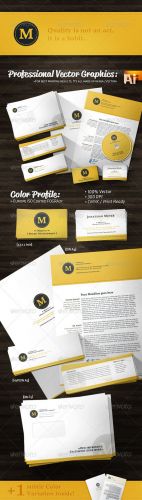 GraphicRiver - Creative Agency Corporate Identity Retro Style 400376