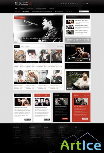 Gavick - Musicity v2.5j - Template For Joomla 1.7 - Retail