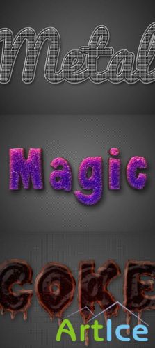 Magic, Metal, Coke - Text PSD