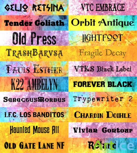 Old School Fonts