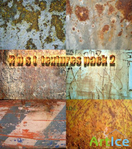 Rust textures pack 2 for Photoshop