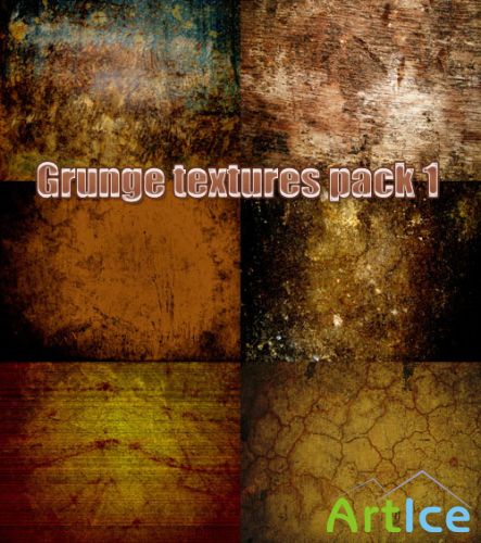 Grunge textures pack 1 for Photoshop