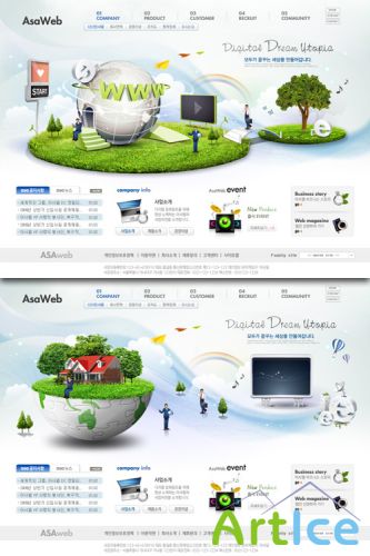 Korean Business Web Templates