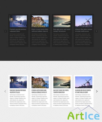 Horizontal News Carousel HTML Template