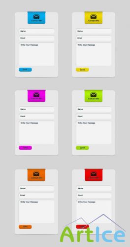 Contact Form PSD Template