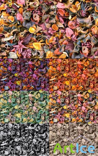 Tileable Potpourri Texture with 6 Colors