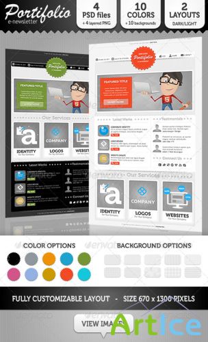 GraphicRiver - Portifolio E-Newsletter Template 740752